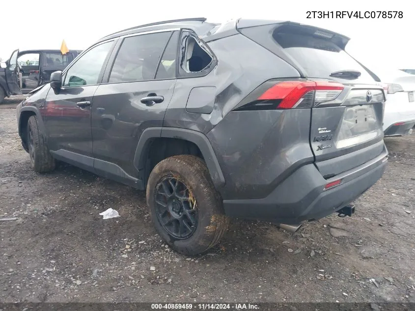 2020 Toyota Rav4 Le VIN: 2T3H1RFV4LC078578 Lot: 40859459