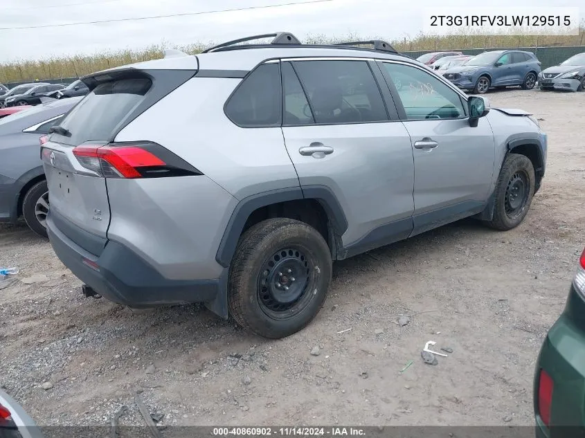 2020 Toyota Rav4 Le VIN: 2T3G1RFV3LW129515 Lot: 40860902