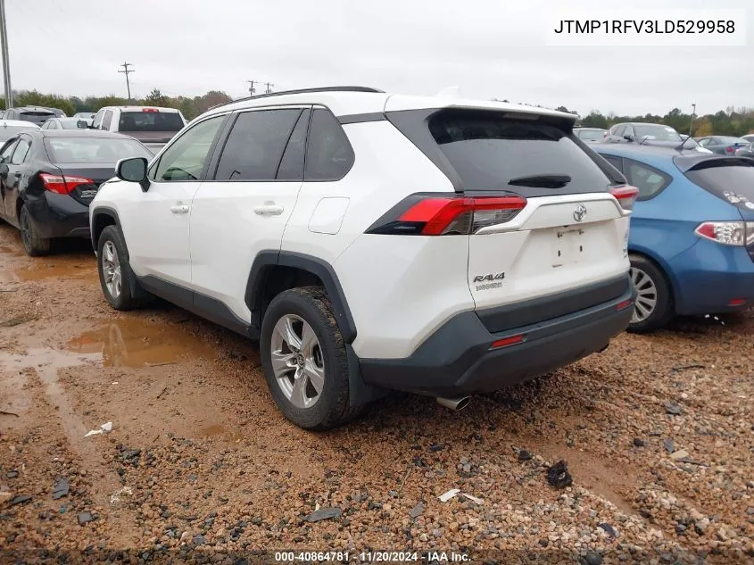 2020 Toyota Rav4 Xle VIN: JTMP1RFV3LD529958 Lot: 40864781