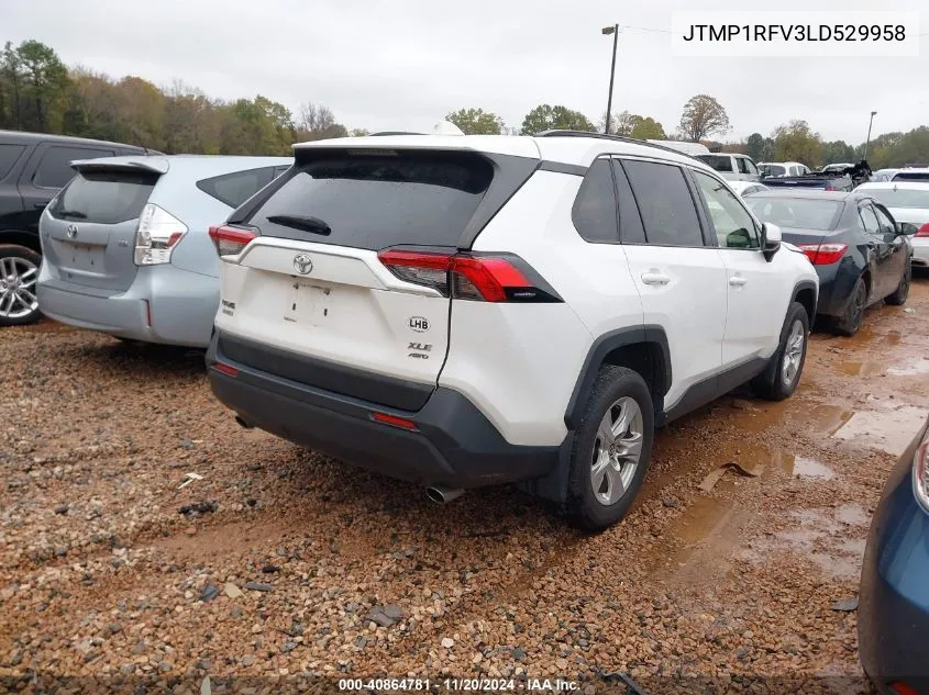 2020 Toyota Rav4 Xle VIN: JTMP1RFV3LD529958 Lot: 40864781