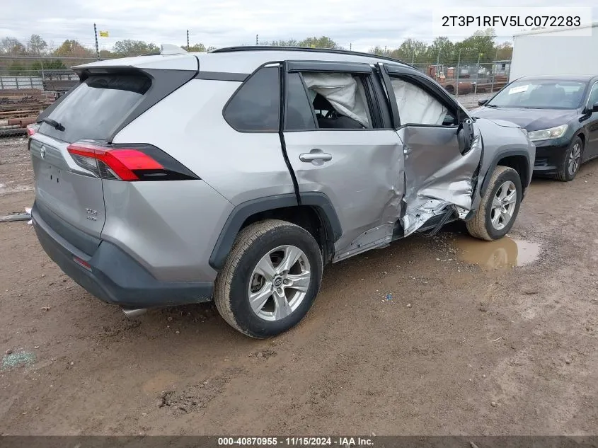 2020 Toyota Rav4 Xle VIN: 2T3P1RFV5LC072283 Lot: 40870955