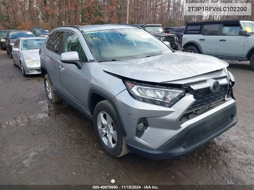 2020 Toyota Rav4 Xle VIN: 2T3P1RFV6LC102200 Lot: 40876690