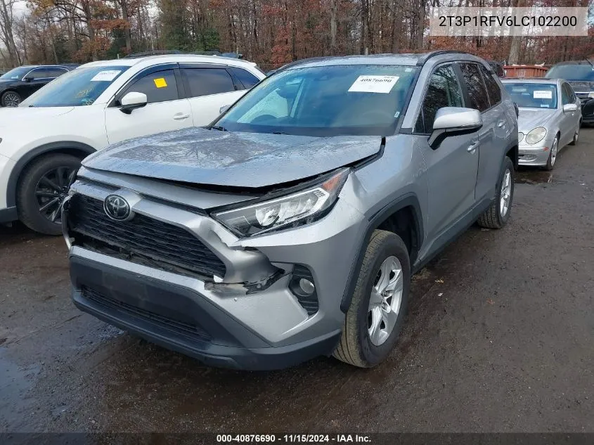 2020 Toyota Rav4 Xle VIN: 2T3P1RFV6LC102200 Lot: 40876690