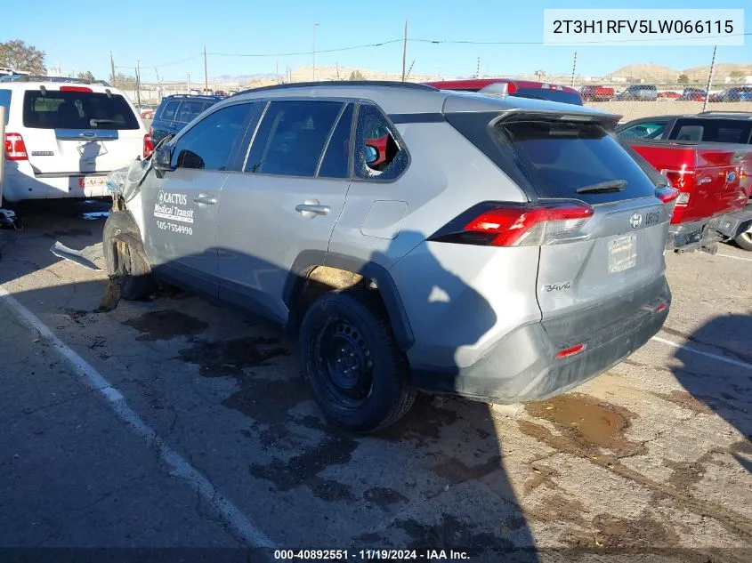 2020 Toyota Rav4 Le VIN: 2T3H1RFV5LW066115 Lot: 40892551