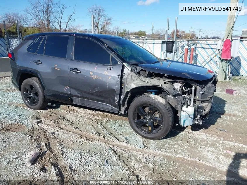 2020 Toyota Rav4 Hybrid Xse VIN: JTMEWRFV9LD541749 Lot: 40908271