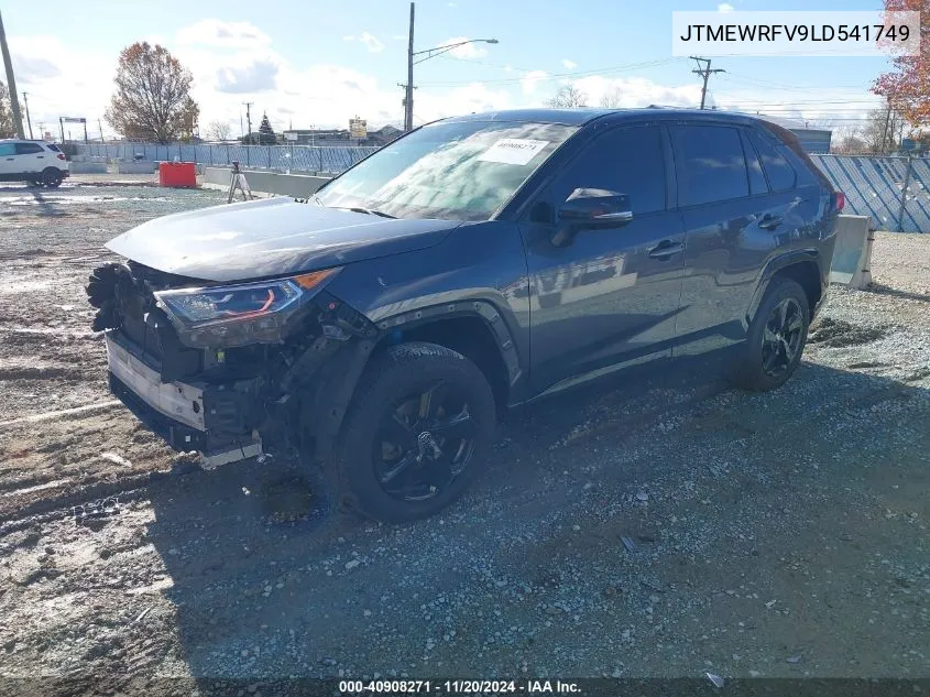 2020 Toyota Rav4 Hybrid Xse VIN: JTMEWRFV9LD541749 Lot: 40908271