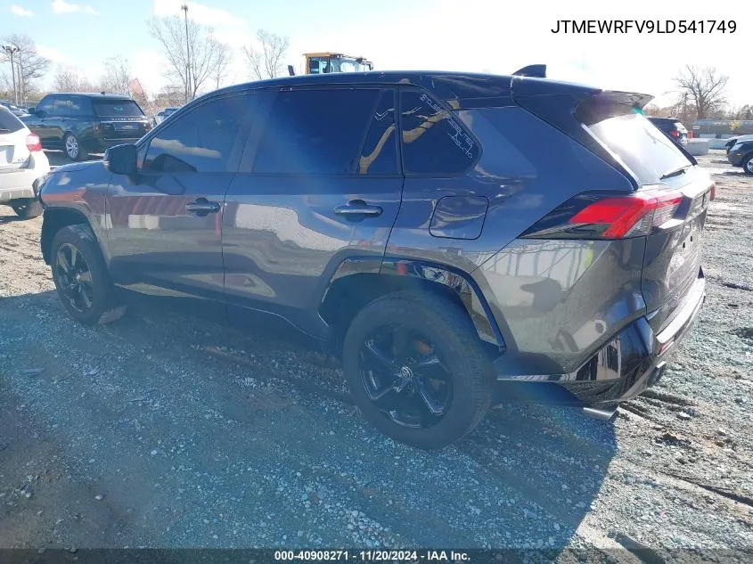 2020 Toyota Rav4 Hybrid Xse VIN: JTMEWRFV9LD541749 Lot: 40908271