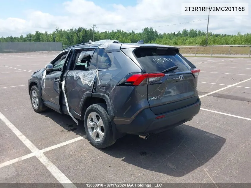 2T3R1RFV2MC201168 2021 Toyota Rav4 Xle