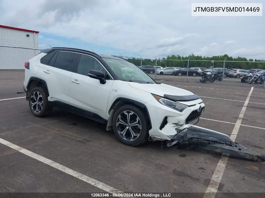 JTMGB3FV5MD014469 2021 Toyota Rav4 Prime Se