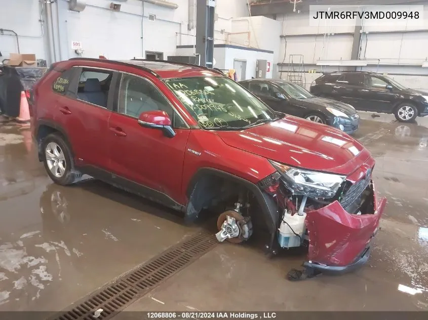 2021 Toyota Rav4 Hybrid Xle VIN: JTMR6RFV3MD009948 Lot: 12068806