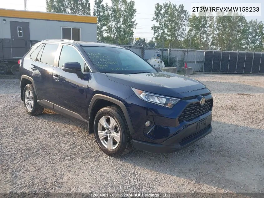 2021 Toyota Rav4 Xle/Xle Premium VIN: 2T3W1RFVXMW158233 Lot: 12084051