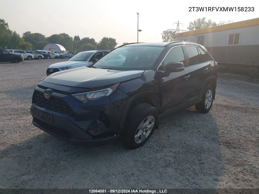 2021 Toyota Rav4 Xle/Xle Premium VIN: 2T3W1RFVXMW158233 Lot: 12084051