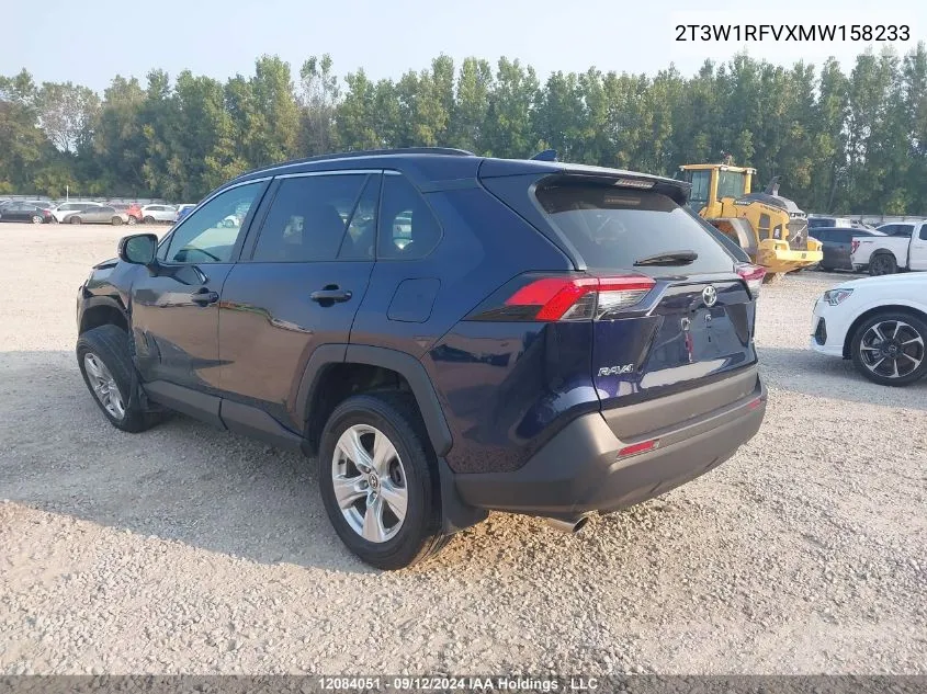 2021 Toyota Rav4 Xle/Xle Premium VIN: 2T3W1RFVXMW158233 Lot: 12084051