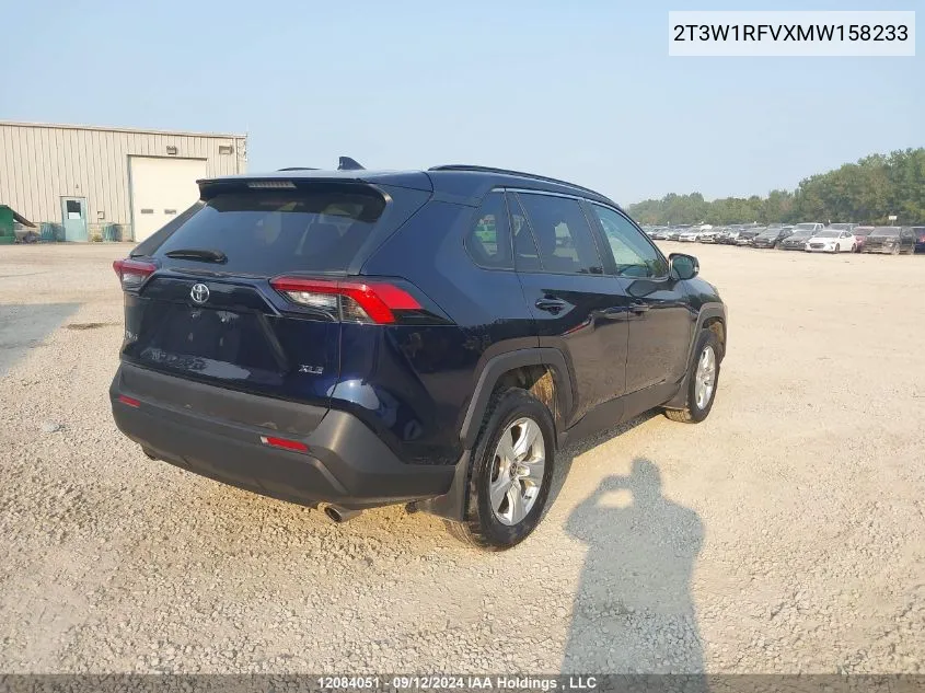 2021 Toyota Rav4 Xle/Xle Premium VIN: 2T3W1RFVXMW158233 Lot: 12084051