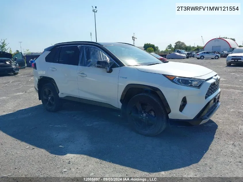 2021 Toyota Rav4 Xle VIN: 2T3RWRFV1MW121554 Lot: 12085897