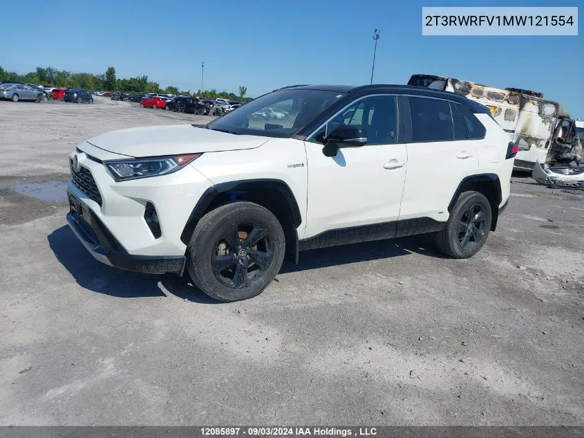 2021 Toyota Rav4 Xle VIN: 2T3RWRFV1MW121554 Lot: 12085897