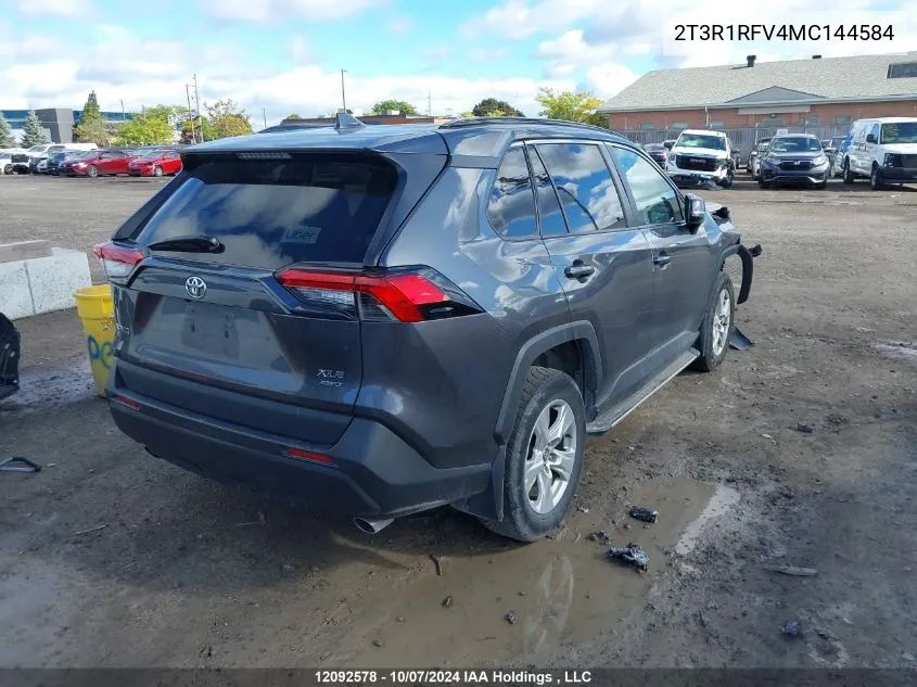 2021 Toyota Rav4 Xle VIN: 2T3R1RFV4MC144584 Lot: 12092578