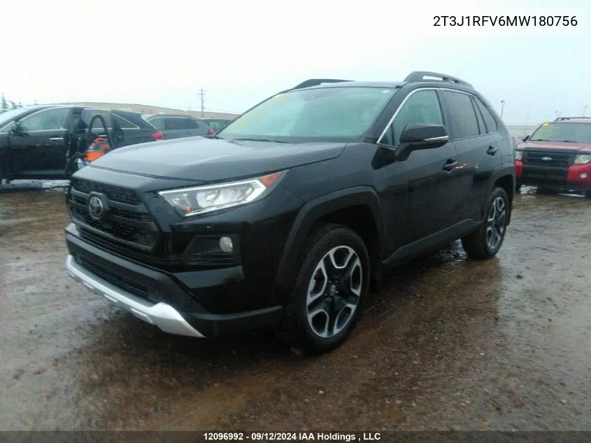 2021 Toyota Rav4 Adventure/Trd Off Road VIN: 2T3J1RFV6MW180756 Lot: 12096992