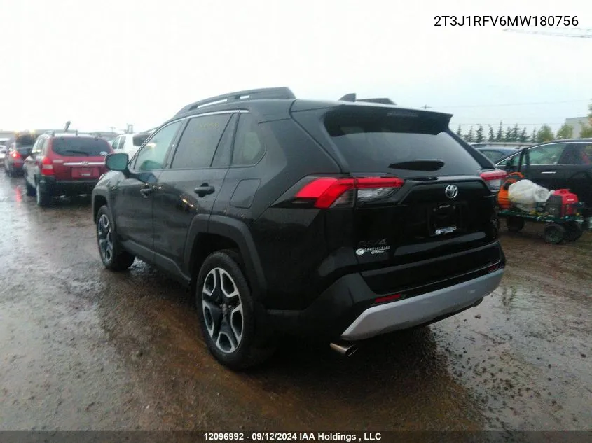 2T3J1RFV6MW180756 2021 Toyota Rav4 Adventure/Trd Off Road