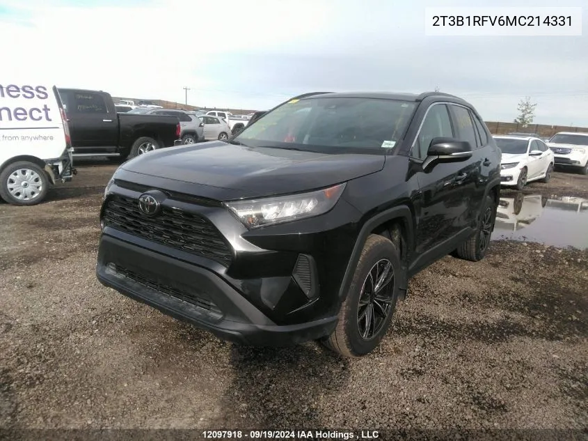 2T3B1RFV6MC214331 2021 Toyota Rav4 Le