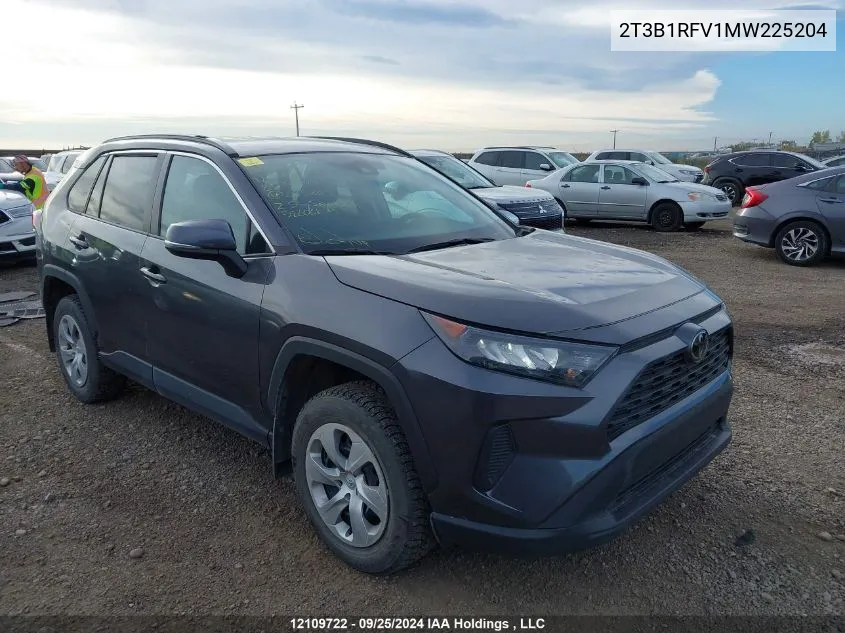 2021 Toyota Rav4 Le VIN: 2T3B1RFV1MW225204 Lot: 12109722