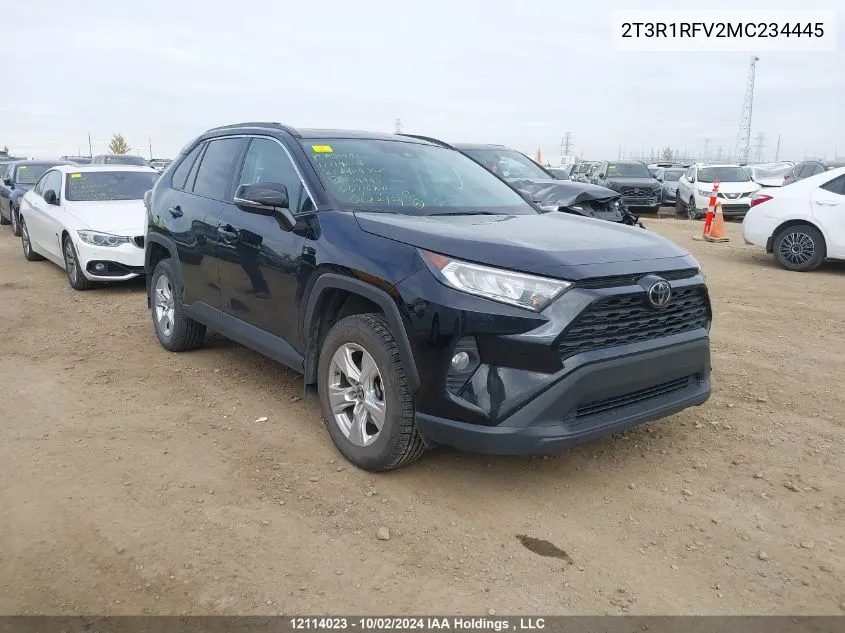 2021 Toyota Rav4 Xle/Xle Premium VIN: 2T3R1RFV2MC234445 Lot: 12114023