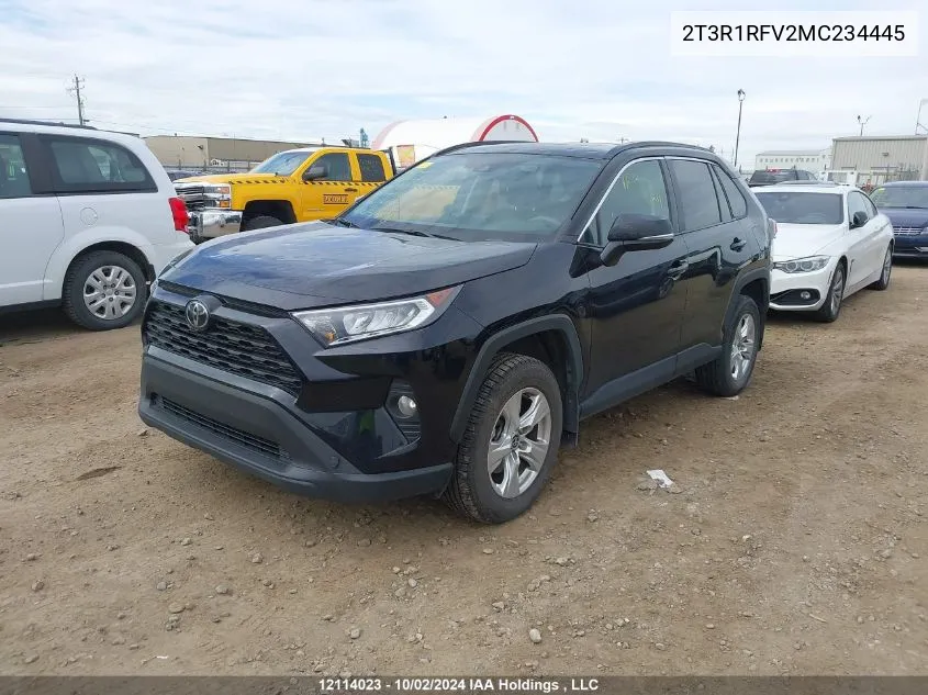 2021 Toyota Rav4 Xle/Xle Premium VIN: 2T3R1RFV2MC234445 Lot: 12114023