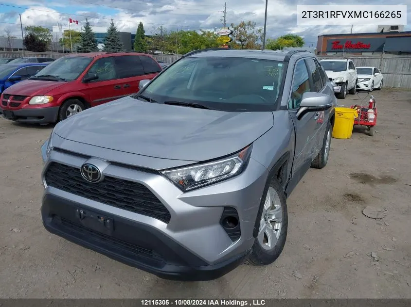 2021 Toyota Rav4 VIN: 2T3R1RFVXMC166265 Lot: 12115305