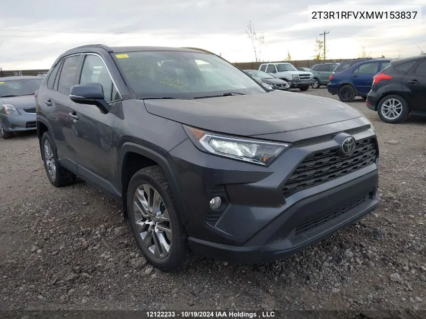 2021 Toyota Rav4 Xle/Xle Premium VIN: 2T3R1RFVXMW153837 Lot: 12122233