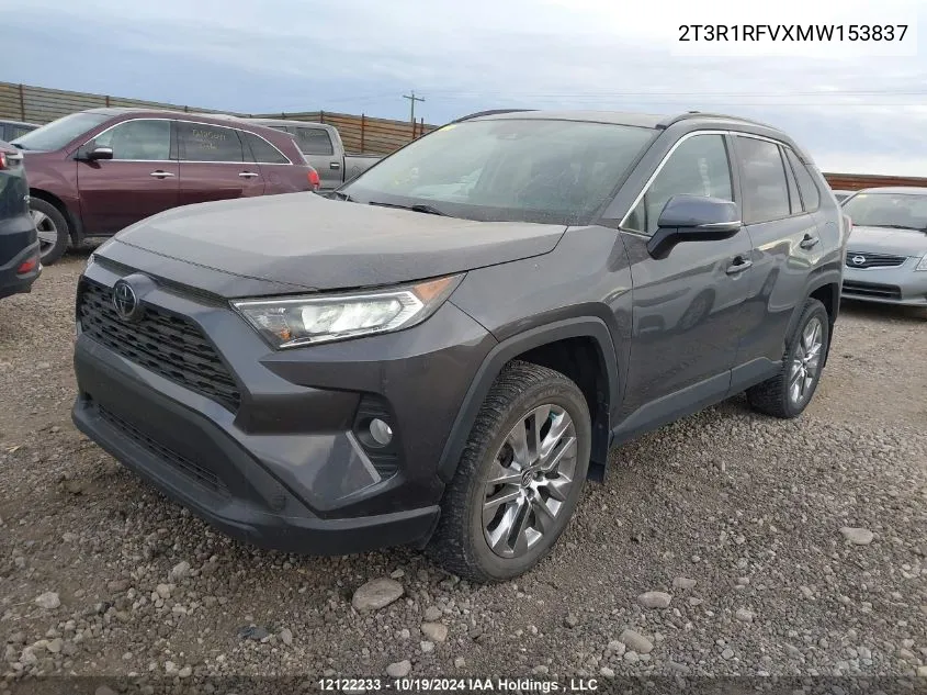 2021 Toyota Rav4 Xle/Xle Premium VIN: 2T3R1RFVXMW153837 Lot: 12122233