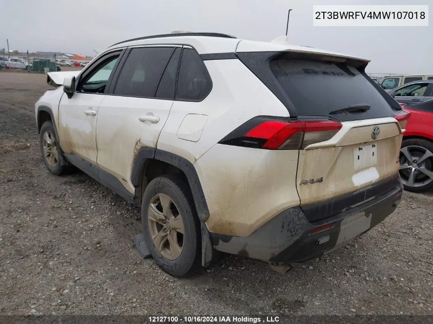 2021 Toyota Rav4 Le VIN: 2T3BWRFV4MW107018 Lot: 12127100