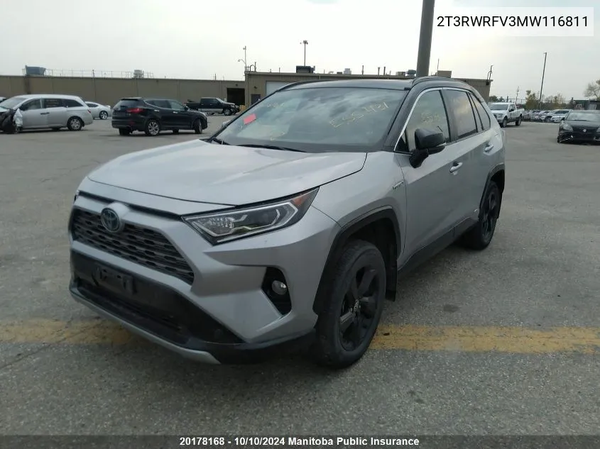 2021 Toyota Rav4 Xle VIN: 2T3RWRFV3MW116811 Lot: 20178168