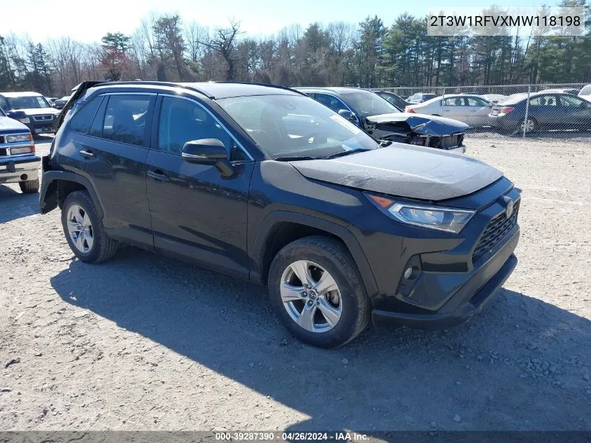 2021 Toyota Rav4 Xle VIN: 2T3W1RFVXMW118198 Lot: 39287390