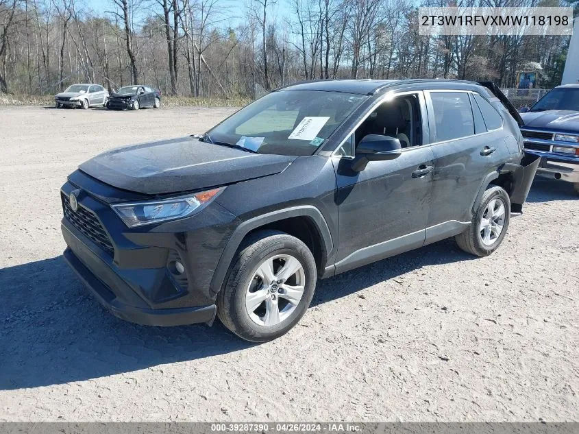 2021 Toyota Rav4 Xle VIN: 2T3W1RFVXMW118198 Lot: 39287390