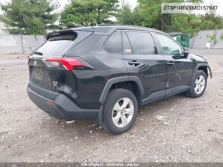 2021 Toyota Rav4 Xle VIN: 2T3P1RFVXMC157847 Lot: 39365225