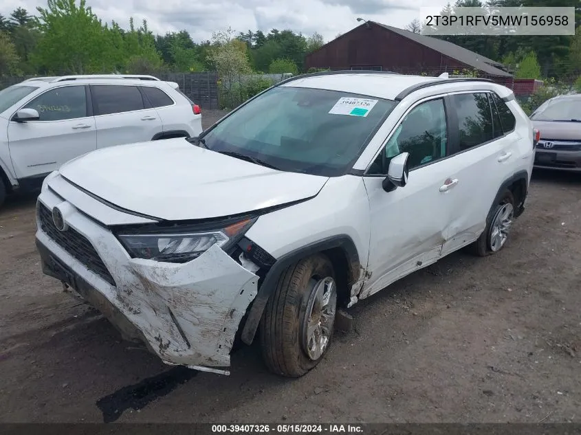 2021 Toyota Rav4 Xle VIN: 2T3P1RFV5MW156958 Lot: 39407326