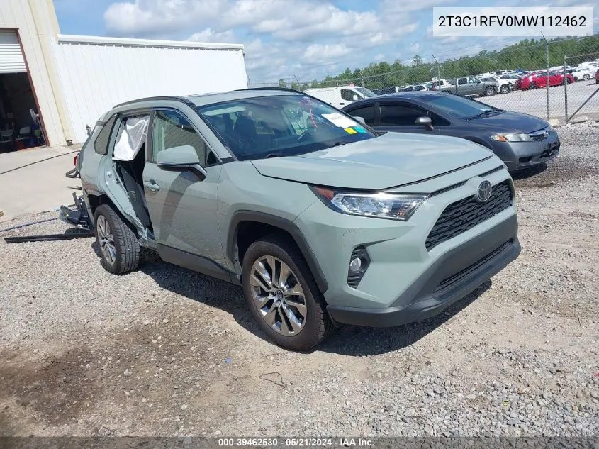 2021 Toyota Rav4 Xle Premium VIN: 2T3C1RFV0MW112462 Lot: 39462530