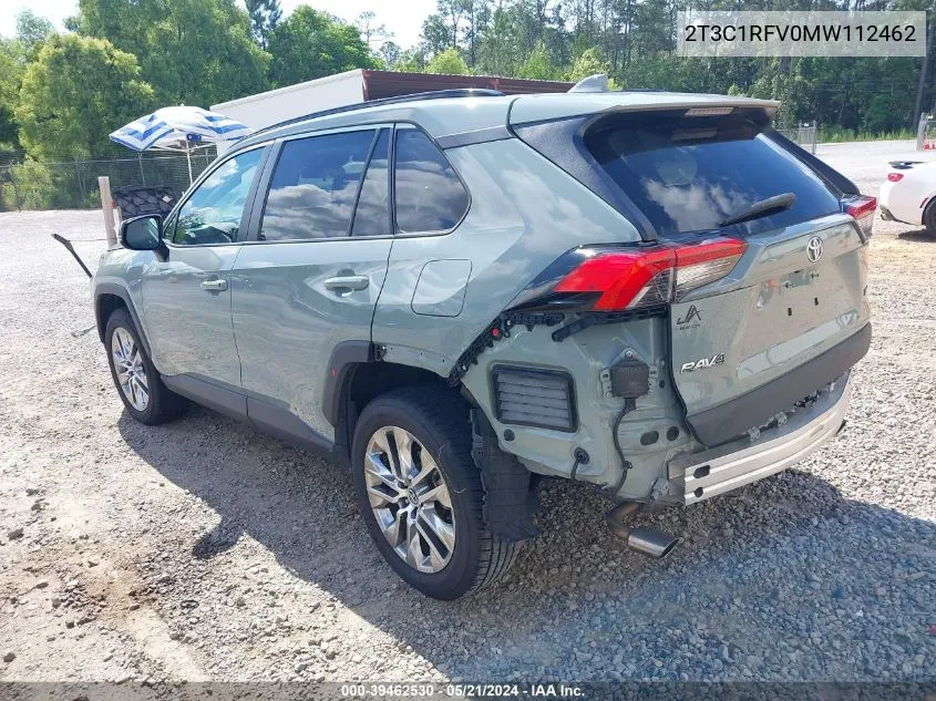 2021 Toyota Rav4 Xle Premium VIN: 2T3C1RFV0MW112462 Lot: 39462530