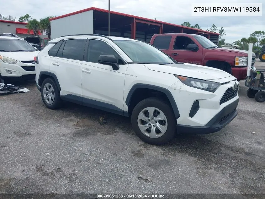 2021 Toyota Rav4 Le VIN: 2T3H1RFV8MW119584 Lot: 39651238