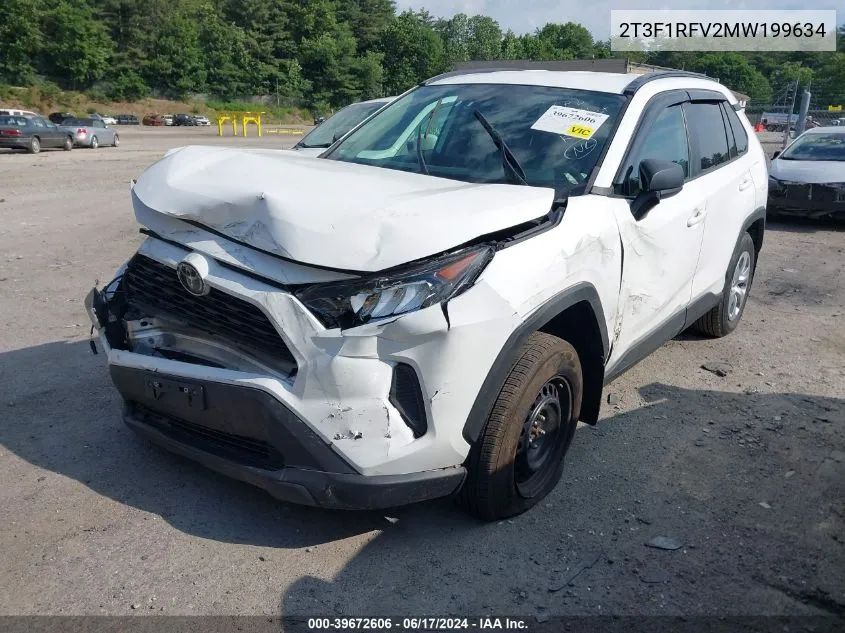 2021 Toyota Rav4 Le VIN: 2T3F1RFV2MW199634 Lot: 39672606