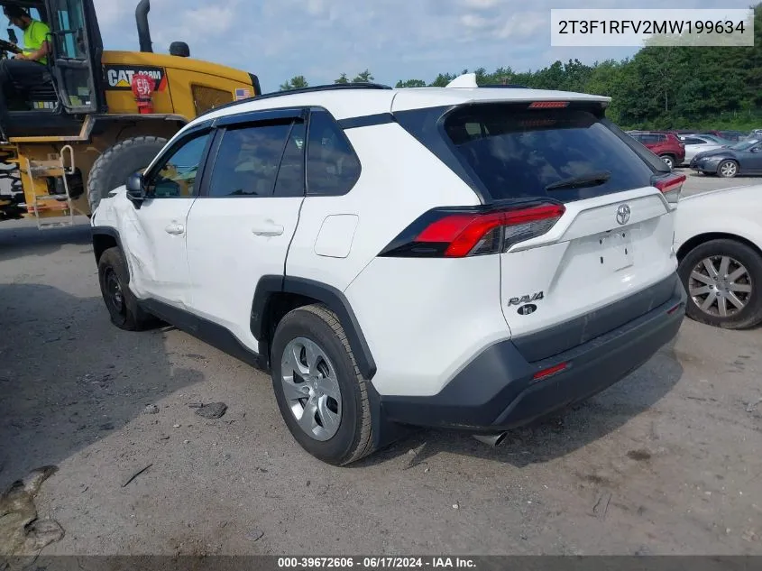 2021 Toyota Rav4 Le VIN: 2T3F1RFV2MW199634 Lot: 39672606