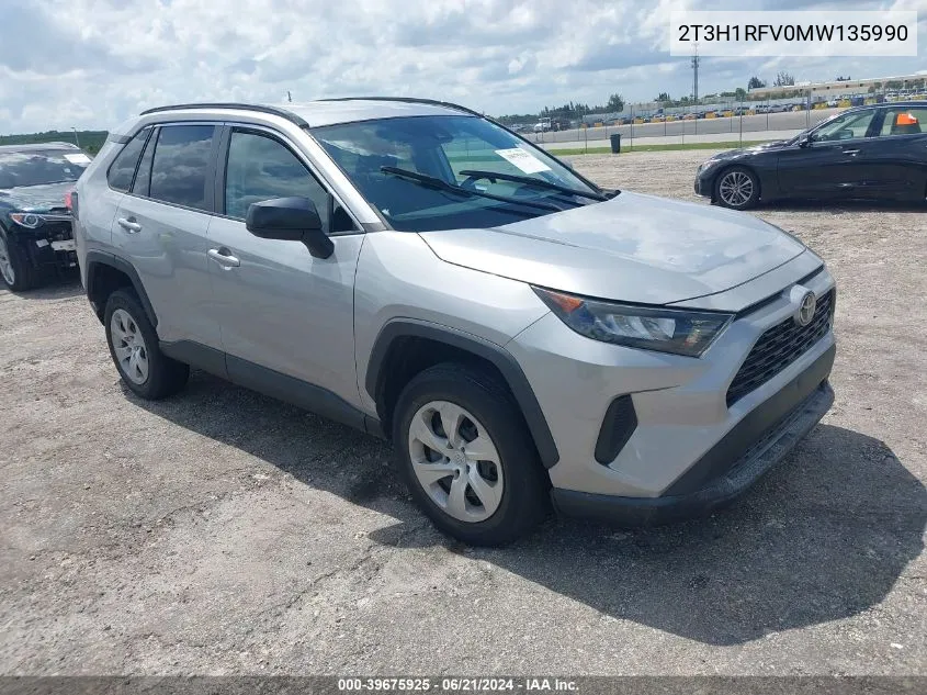 2T3H1RFV0MW135990 2021 Toyota Rav4 Le