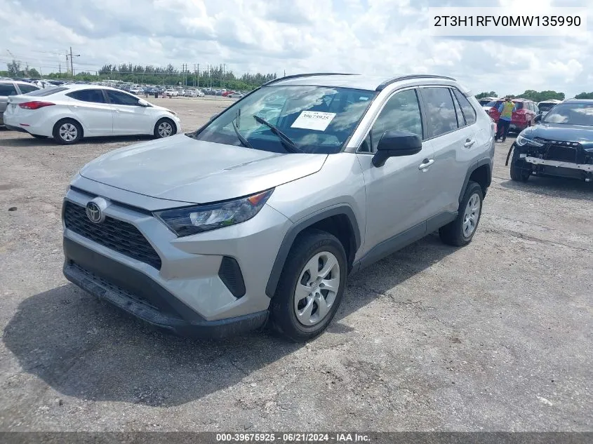 2T3H1RFV0MW135990 2021 Toyota Rav4 Le