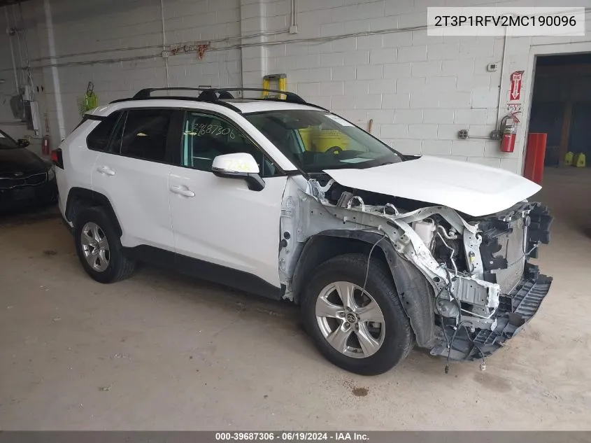 2021 Toyota Rav4 Xle VIN: 2T3P1RFV2MC190096 Lot: 39687306