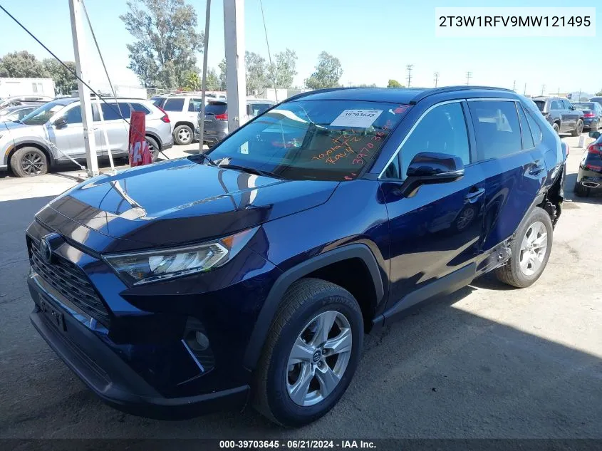 2021 Toyota Rav4 Xle VIN: 2T3W1RFV9MW121495 Lot: 39703645