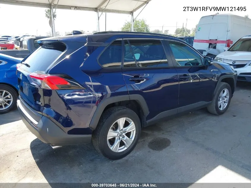 2021 Toyota Rav4 Xle VIN: 2T3W1RFV9MW121495 Lot: 39703645