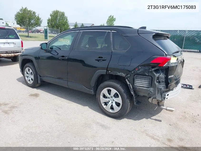 2021 Toyota Rav4 Le VIN: 2T3G1RFV6MC175083 Lot: 39732573