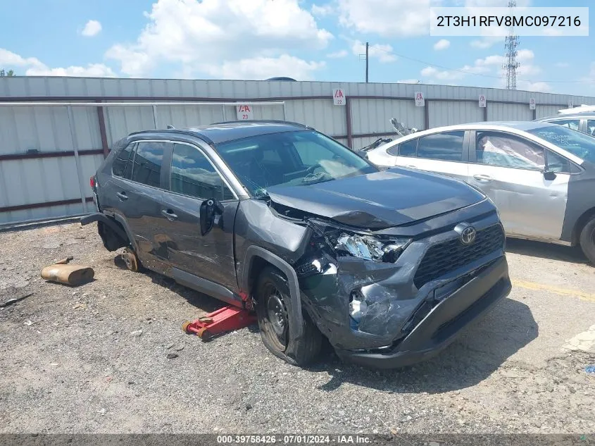 2T3H1RFV8MC097216 2021 Toyota Rav4 Le