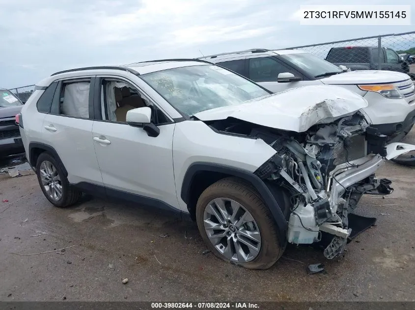 2T3C1RFV5MW155145 2021 Toyota Rav4 Xle Premium