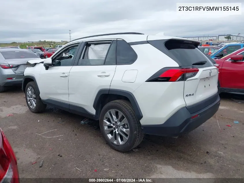 2T3C1RFV5MW155145 2021 Toyota Rav4 Xle Premium